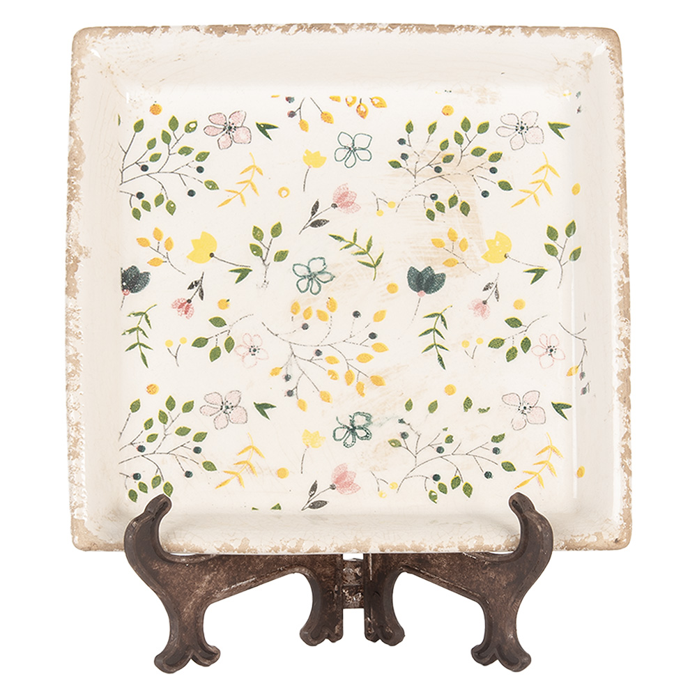 Decoratie bord 22x22x3 cm