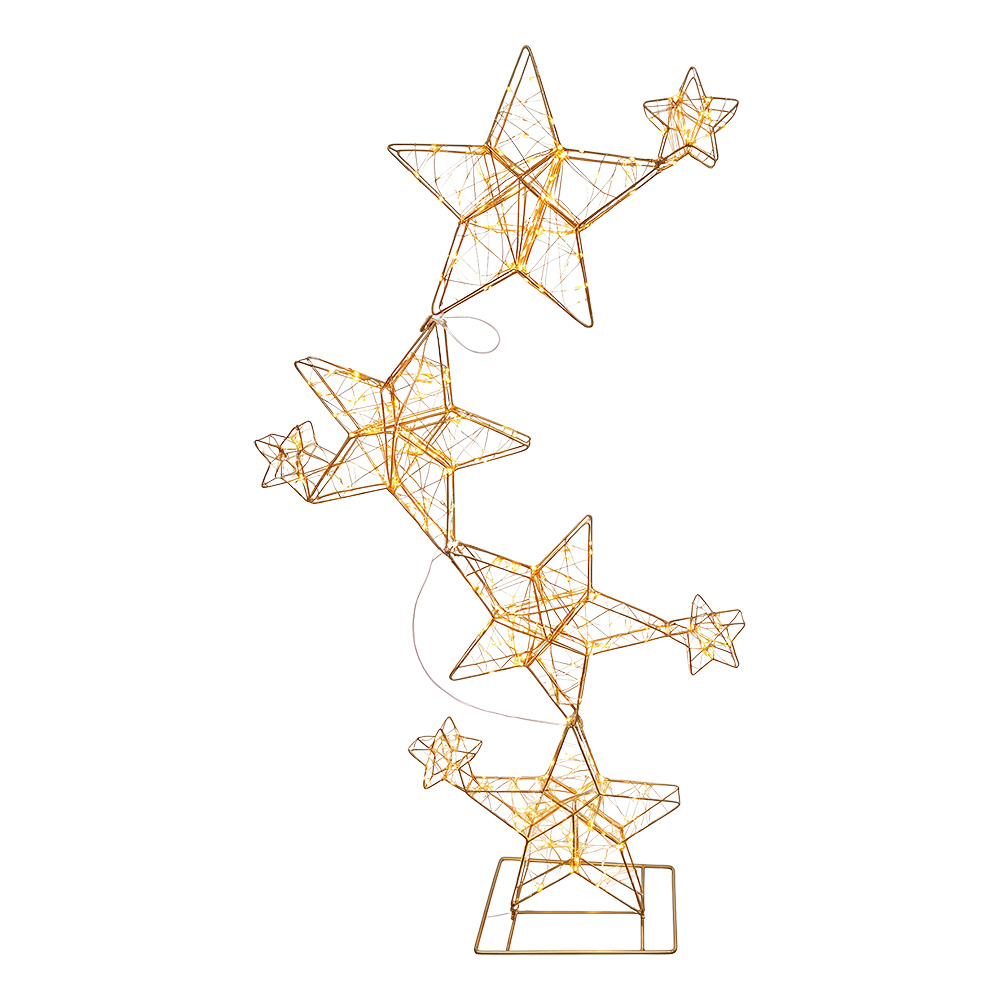 Lampadaire Etoiles Couleur or 67x5x116 cm