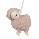 Clayre & Eef Ciondolo di Pasqua Pecora 8 cm Rosa Sintetico