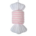 Décoration de Noël Pendentif Bonbons Blanc Rose 11x8x20 cm