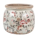 Blumentopf für Innen Grau Rosa Ø 16x13 cm