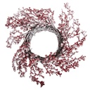 Décoration de Noël Couronne Blanc Rouge Ø 55x10 cm