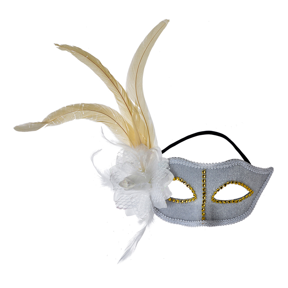 Mask Grey Gold colored 22x9x21 cm