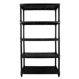 [5H0748Z] Schrank Schwarz 110x40x210 cm