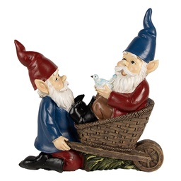 [6PR4984] Image de décoration Gnomes Bleu Rouge 21x10x23 cm