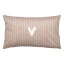 Cushion filled Brown White 30x50x4 cm