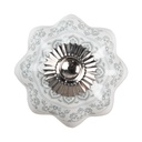Poignée de porte Blanc Gris Ø 4x2 cm / S3 cm