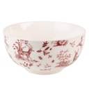 Bol de soupe Beige, Rouge Ø 14x7 cm / 500 ml