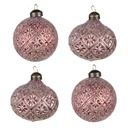 Palla di natale Rosso Ø 8x8 cm (set 4)