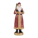 Weihnachtsdeko Weihnachtsmann Rot Goldfarbig 6x5x15 cm