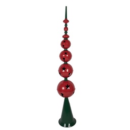 [5Y1398] Decorazione pilastro Rosso Verde Ø 31x193 cm