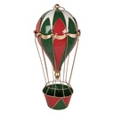 Decoration hot air balloon Red Green Ø 28x66 cm