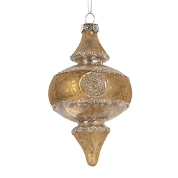 [6GL5403] Boule de Noël Couleur or Couleur argent Ø 7x13 cm