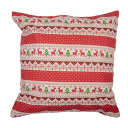 [KT021.376] Cushion Cover Red White 44x44 cm
