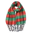 Foulard femme Rouge Vert 50x200 cm