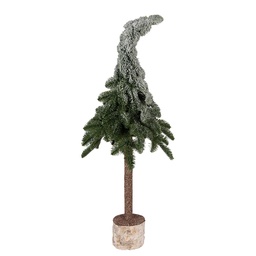 [50834] Arbre de Noël artificiel Vert Blanc Ø 30x90 cm