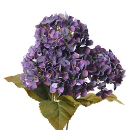 [6PL0304] Kunstblumen Hortensie Violett Grün 18x16x44 cm