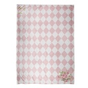 Throw Pink White 130x170 cm