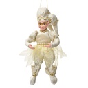 Deko-Anhänger Elfe Beige Goldfarbig 10x8x28 cm