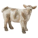 Decorativa Mucca Beige Marrone 43x17x31 cm