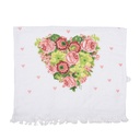 Serviette d'invité Blanc Rose 40x66 cm