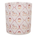 Porta tealight Bianco Rosso Ø 7x8 cm