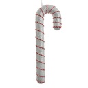Decoration pendant Candy cane White Red 11x4x33 cm