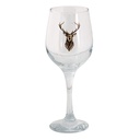 Wine glass Transparent, Brown Ø 7x21 cm / 300 ml