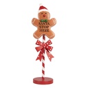 Decoratie peperkoekpop 17x14x53 cm