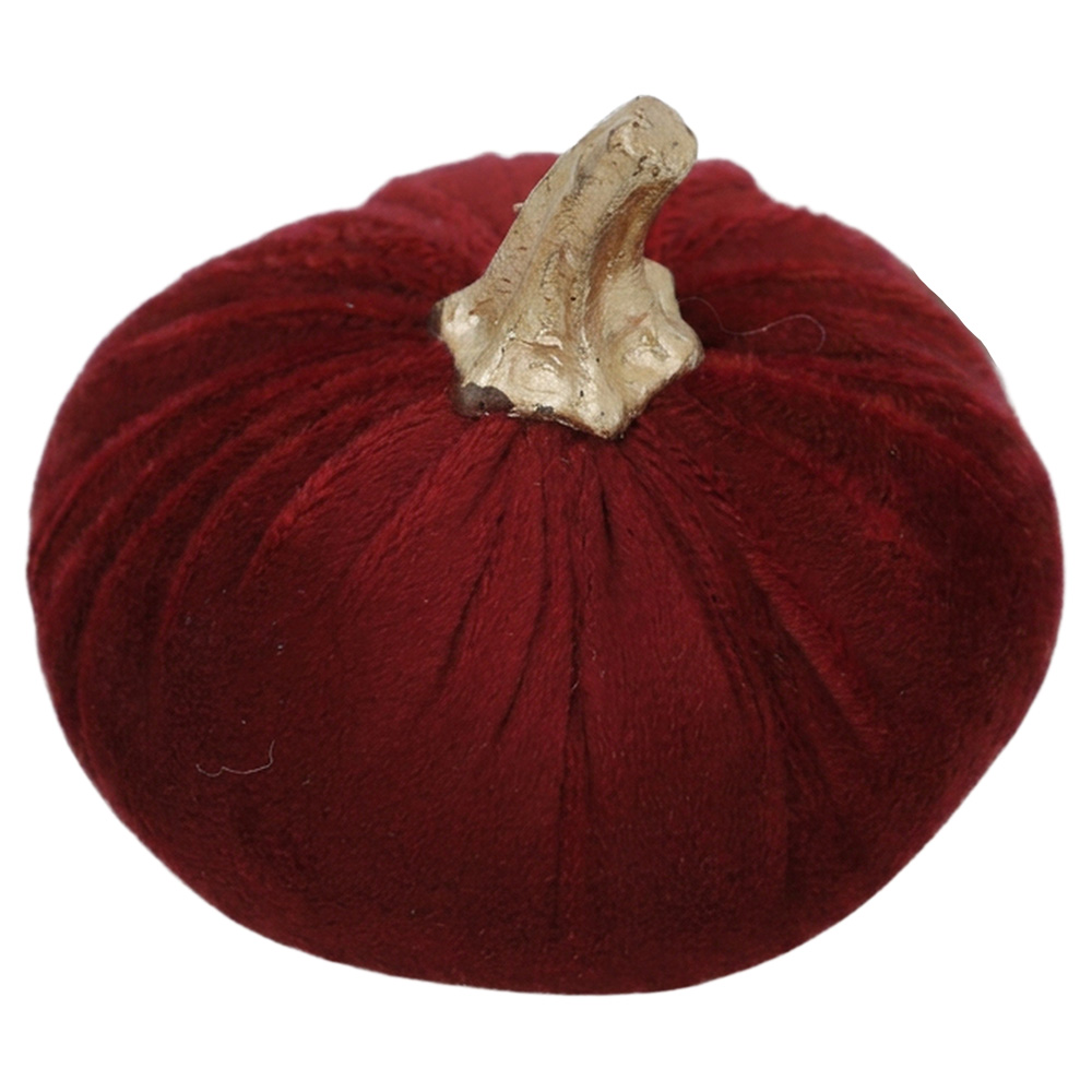 Décoration Citrouille Rouge Ø 9x8 cm