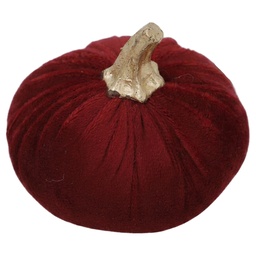 [67017R] Deko Kürbis Rot Ø 9x8 cm