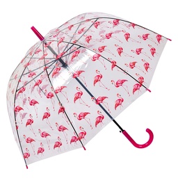 [JZUM0092] Umbrella Adults Transparent Pink Ø 90x82 cm