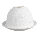Tealight Holder White Ø 12x8 cm