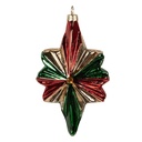 Boule de Noël Rouge Couleur or 9x4x14 cm