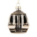 Weihnachtsanhänger Goldfarbig Schwarz 6x4x8 cm
