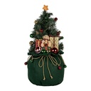 Decorazione Albero di Natale con LED Verde Ø 30x68 cm / 3xAA