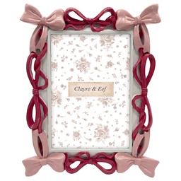 [2F1394] Picture Frame Pink Red 17x2x22 cm / 10x15 cm