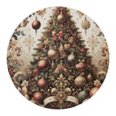Presentation Plate Beige Green Ø 40x1 cm