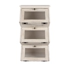 Wall Rack White Brown 33x25x61 cm