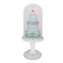 Dekoration Torte Blau Weiß Ø 12x28 cm