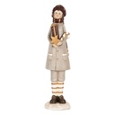 Decoration Child Grey Brown 8x8x30 cm
