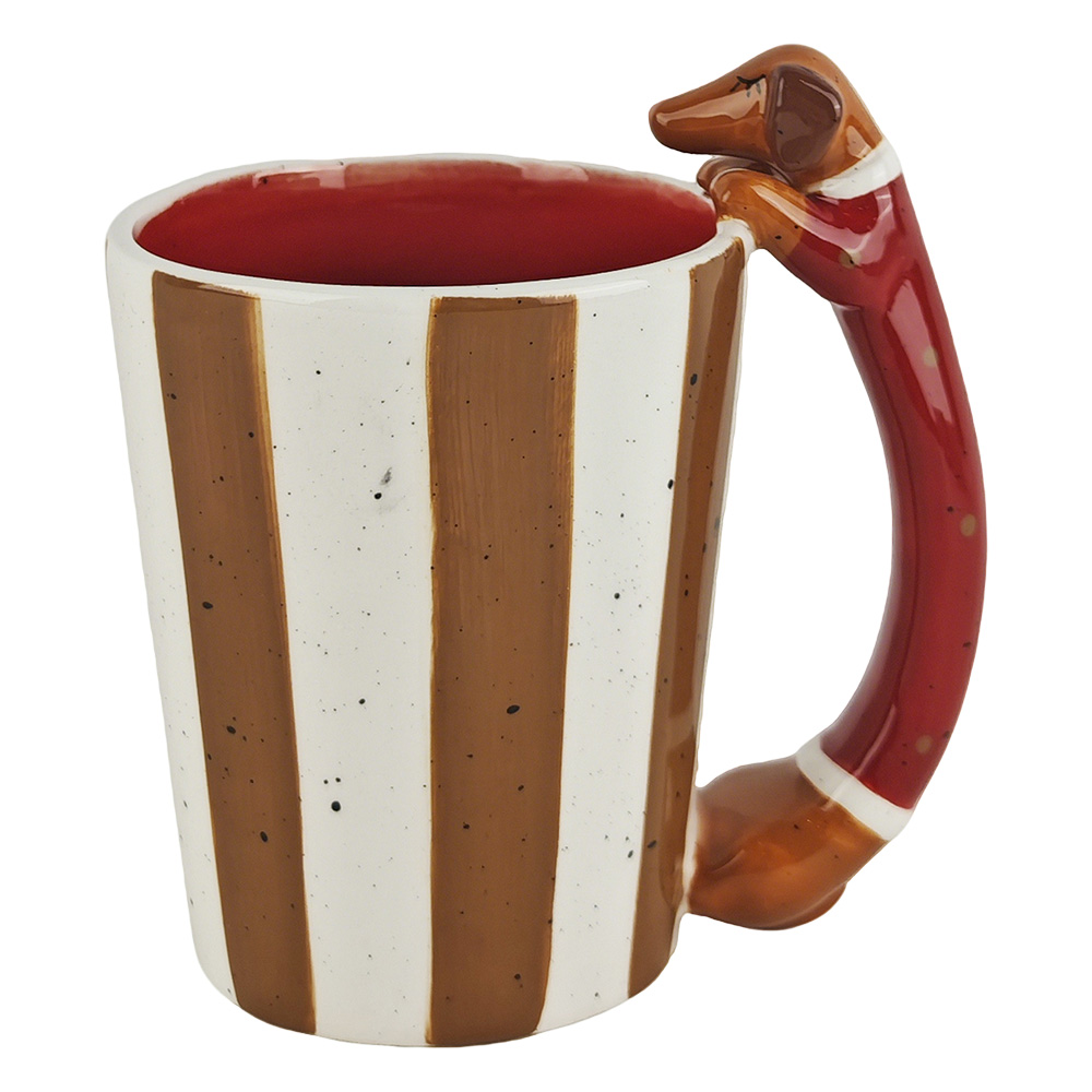 Tazza Rosso Marrone 14x9x13 cm