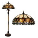 Lampada da Terra Tiffany Marrone, Beige Ø 56x164 cm E27/max 3x60W