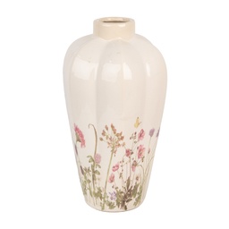 [6CE1938M] Vaso Beige Rosa Ø 21x34 cm