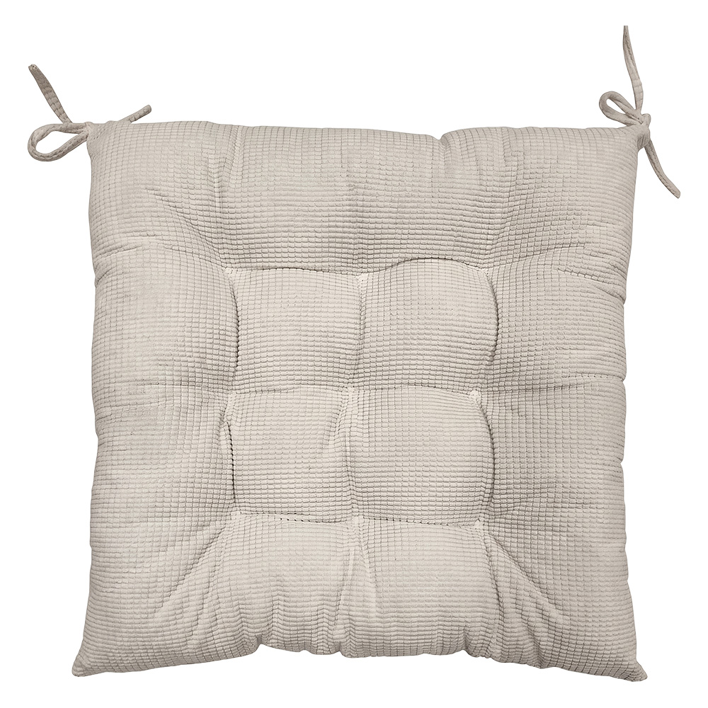Seat cushion Booster cushion Beige 40x40x4 cm