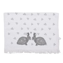 Serviette d'invité Blanc Gris 40x66 cm