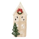 Decorazione Casa Beige Verde 9x8x20 cm