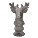 Decoration Deer Grey 17x14x26 cm