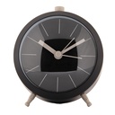 Alarm Clock Analog Black 10x6x11 cm / 1xAA