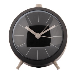 [6GBAC0002Z] Réveil analogique Noir 10x6x11 cm / 1xAA